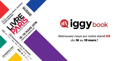Iggybook au salon Livre Paris du 16 au 19 mars 2018.